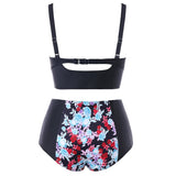 Plus Size Floral Printed Swimsuit