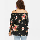 Plus Size Floral Printed Blouse