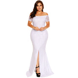 Off Shoulder Lace Mermaid Dress