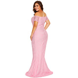 Off Shoulder Lace Mermaid Dress