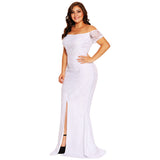 Off Shoulder Lace Mermaid Dress
