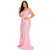 Off Shoulder Lace Mermaid Dress