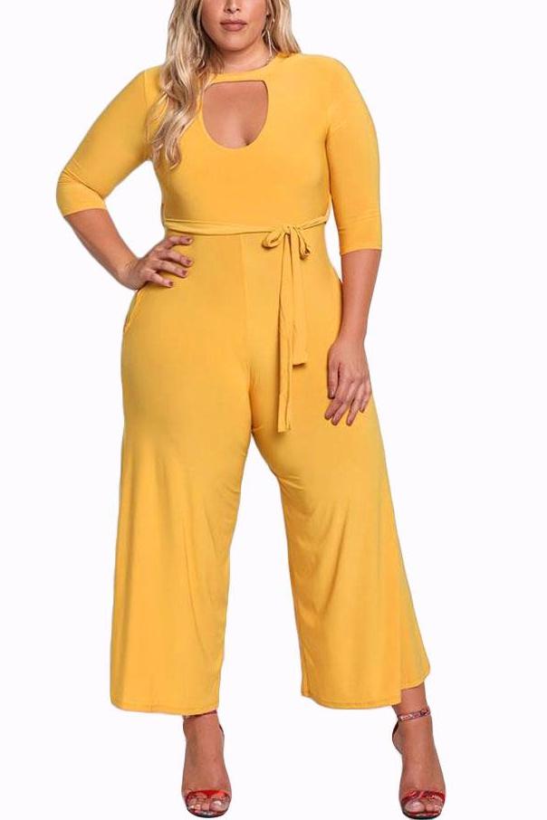 Plus Size Elegant Long Pants