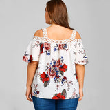Floral Printed Loose Tops Women Clothes