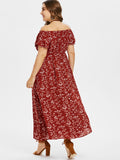 Plus Size Boho Style Long Dress