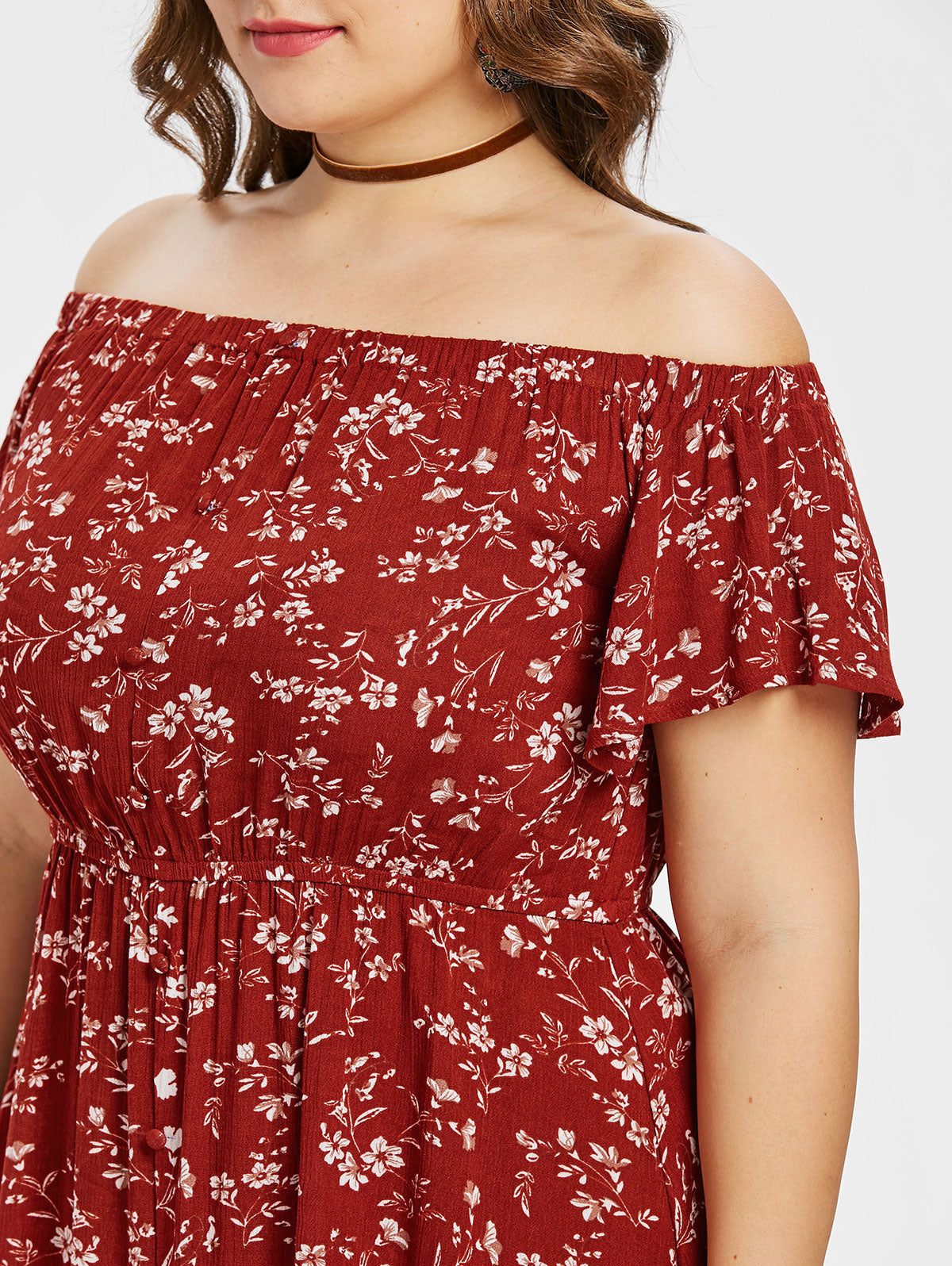 Plus Size Boho Style Long Dress