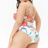 Big Size Floral Swimsuit 2018