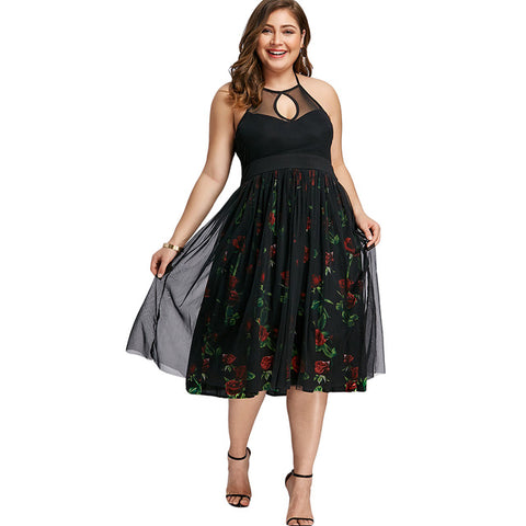 Plus Size Vintage Party Dress