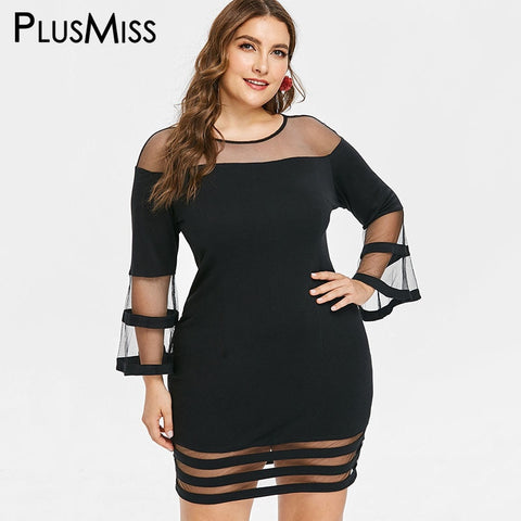 Sleeve Sexy Mesh Lace Dresses