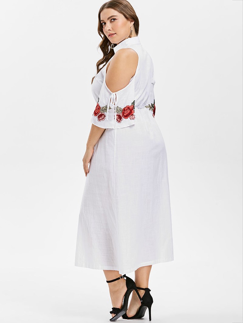 White Maxi Long Shirt Dresses