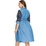 Blue Jeans Midi Dresses